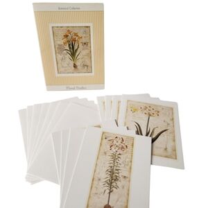 NWOT 8pc Botanical Seasons blank floral cards Stationary set, 2003